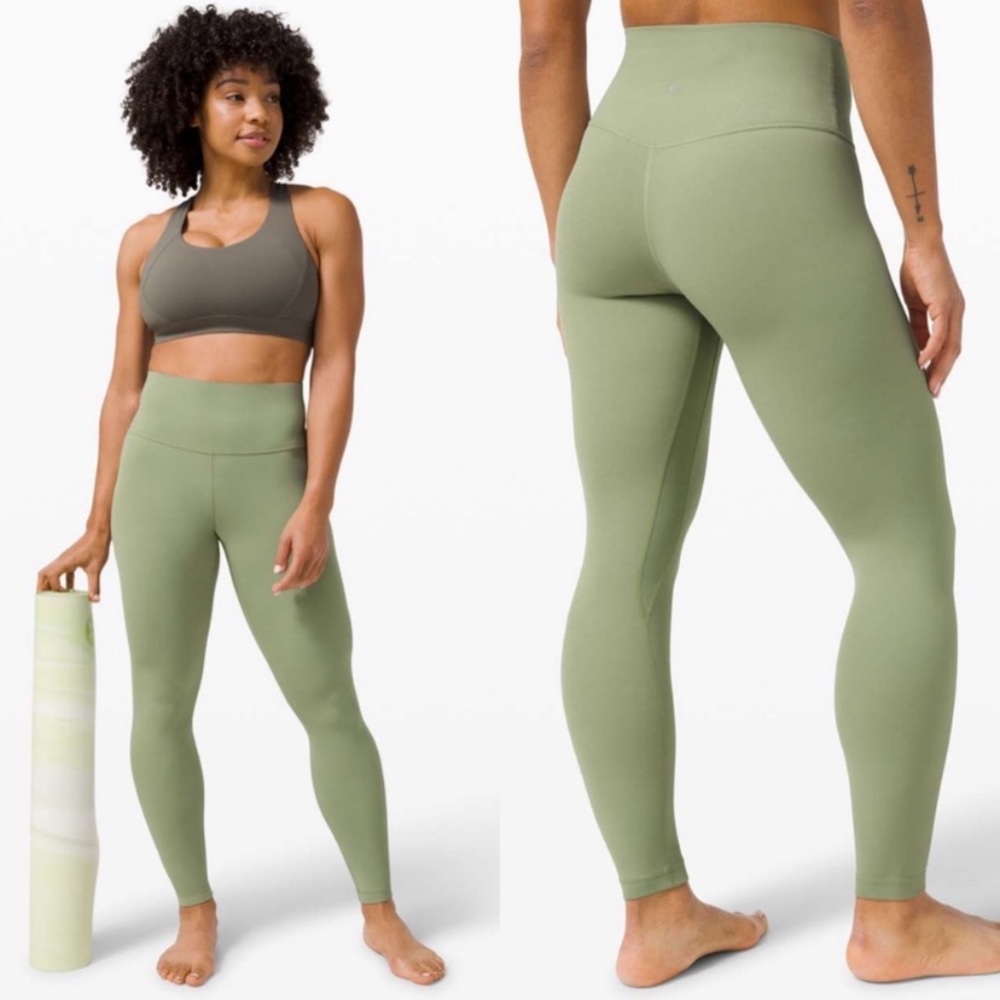 Lululemon Align High-Rise Pant 25” Size 2 Willow Green